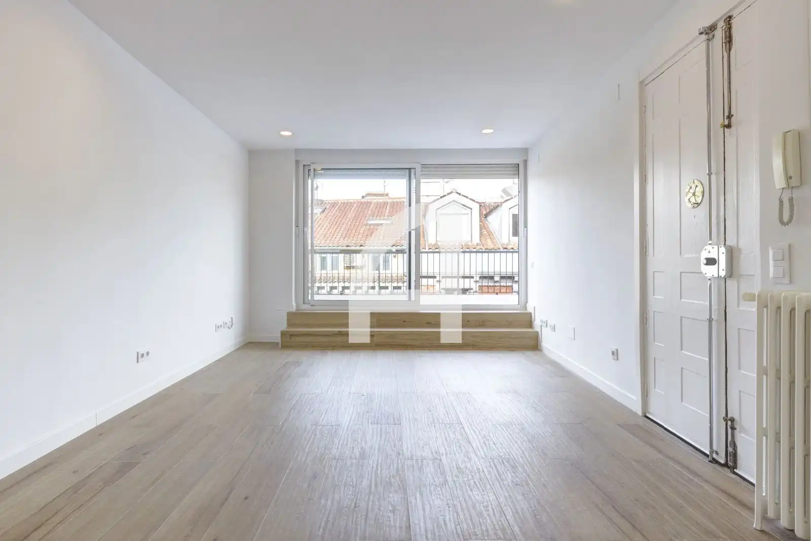 Wohnzimmer von Dachboden zur Miete in Madrid mit Klimaanlage, Heizung und Terrasse