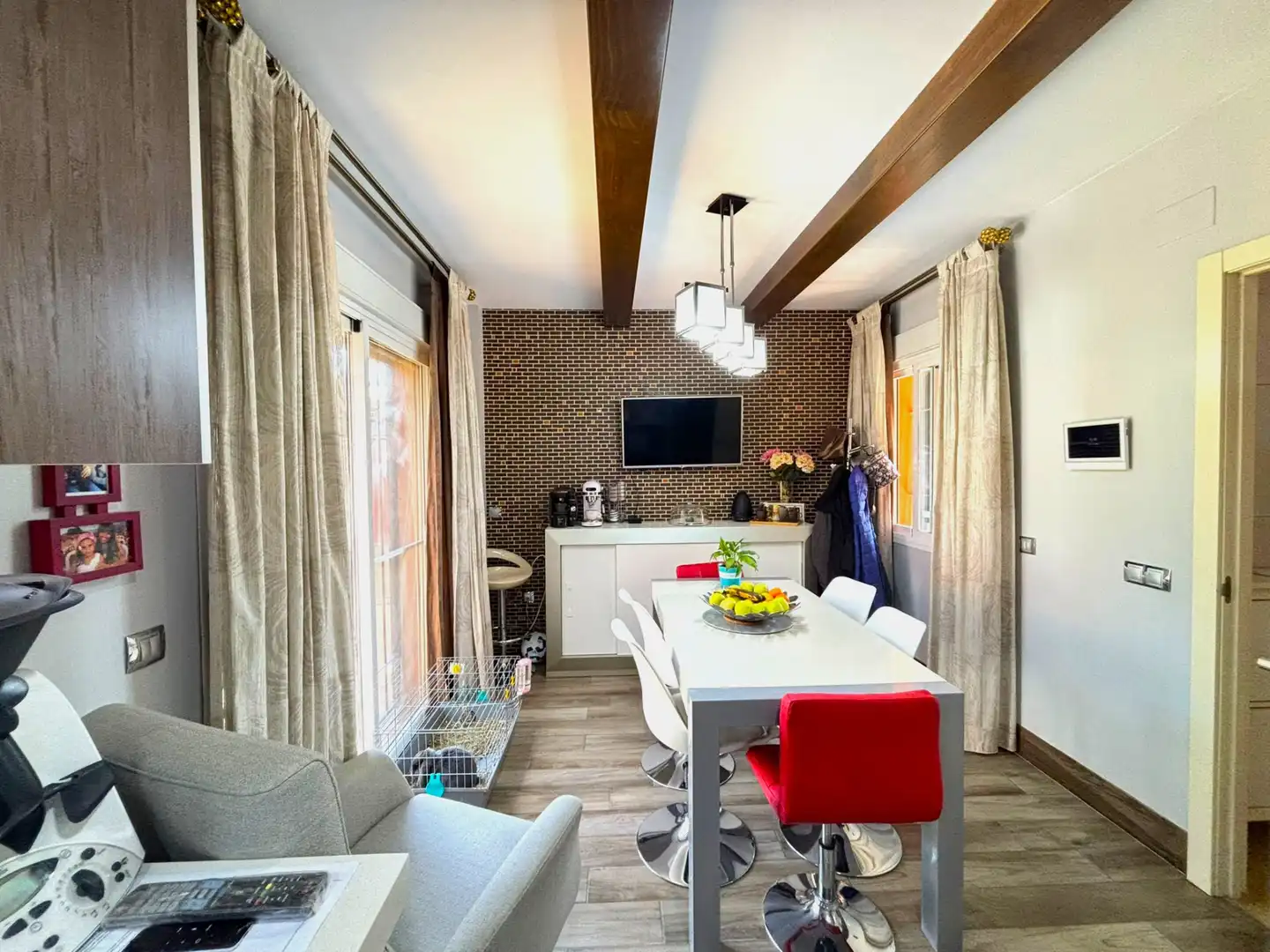 Comedor de Casa adosada en venta en Alhaurín de la Torre con Aire acondicionado, Calefacción y Jardín privado