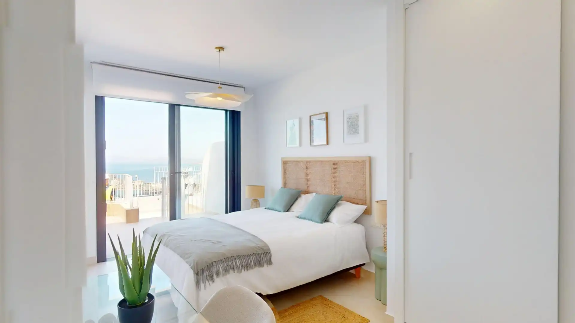 Schlafzimmer von Dachboden zum Verkauf in Águilas mit Klimaanlage, Terrasse und Abstellraum