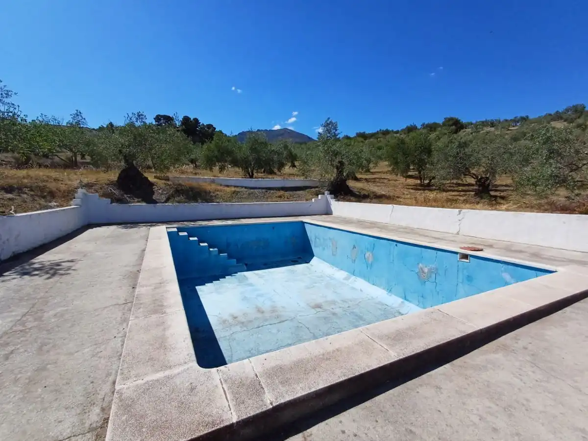 Piscina de Finca rústica en venda en Alozaina amb Aire condicionat, Calefacció i Terrassa