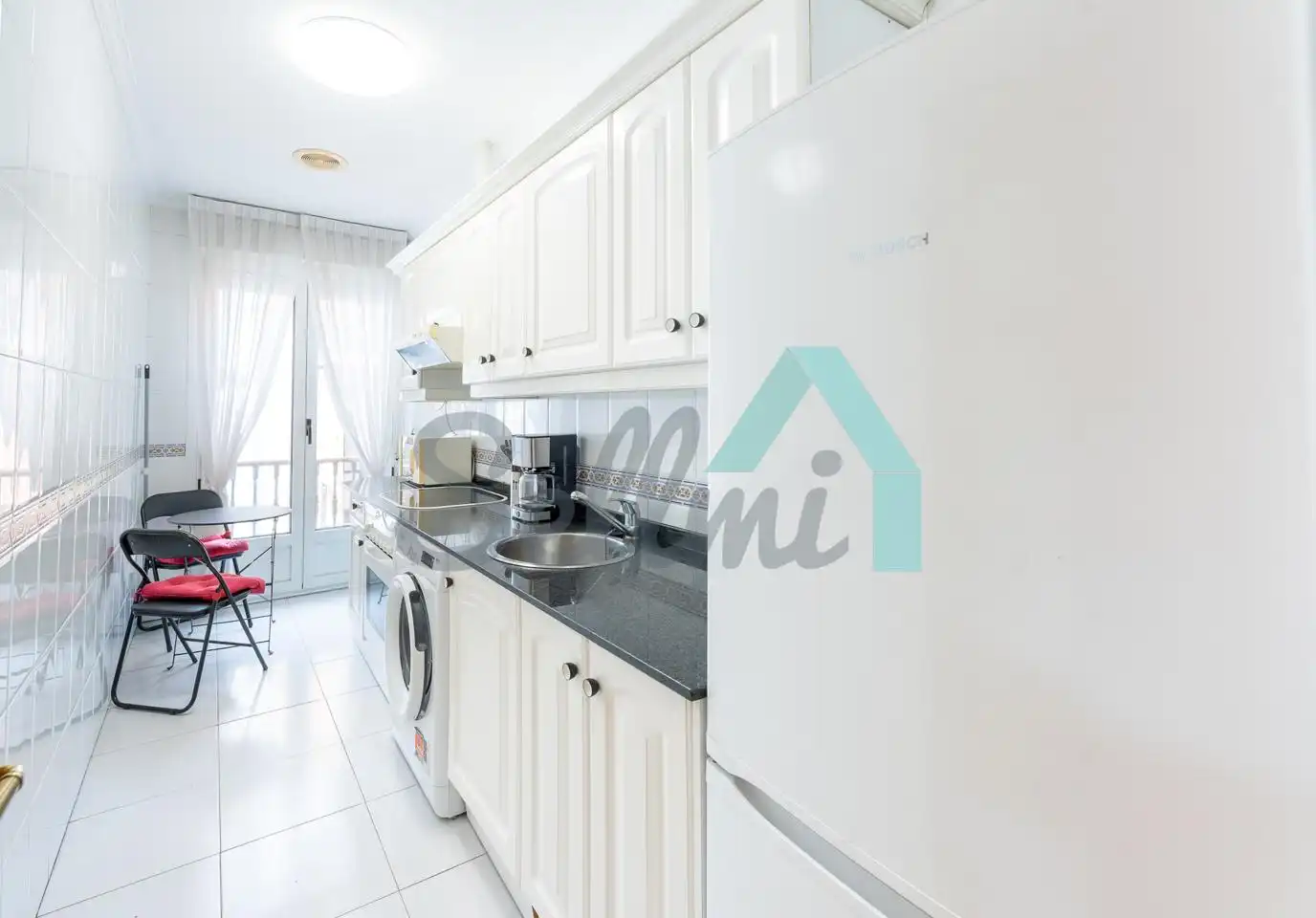 Kitchen of Flat for rent in Gijón   with Heating, Parquet flooring and Furnished