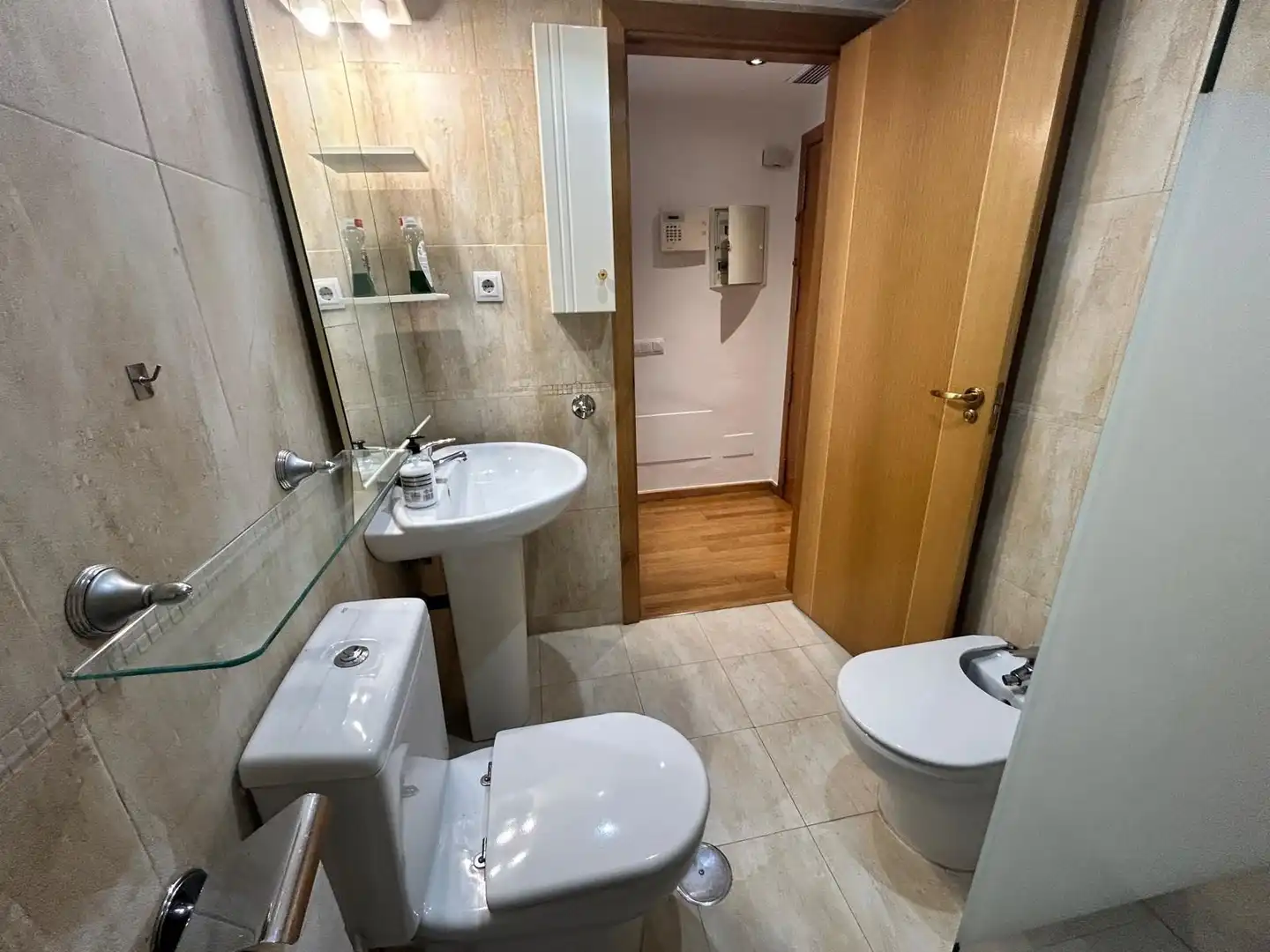 Badezimmer von Wohnung zum Verkauf in Murcia mit Klimaanlage, Terrasse und Abstellraum