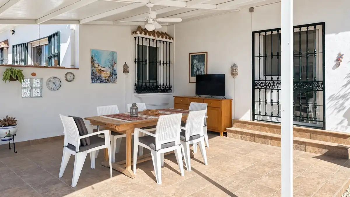 Terrassa de Casa o xalet en venda en Colmenar amb Aire condicionat, Jardí privat i Terrassa