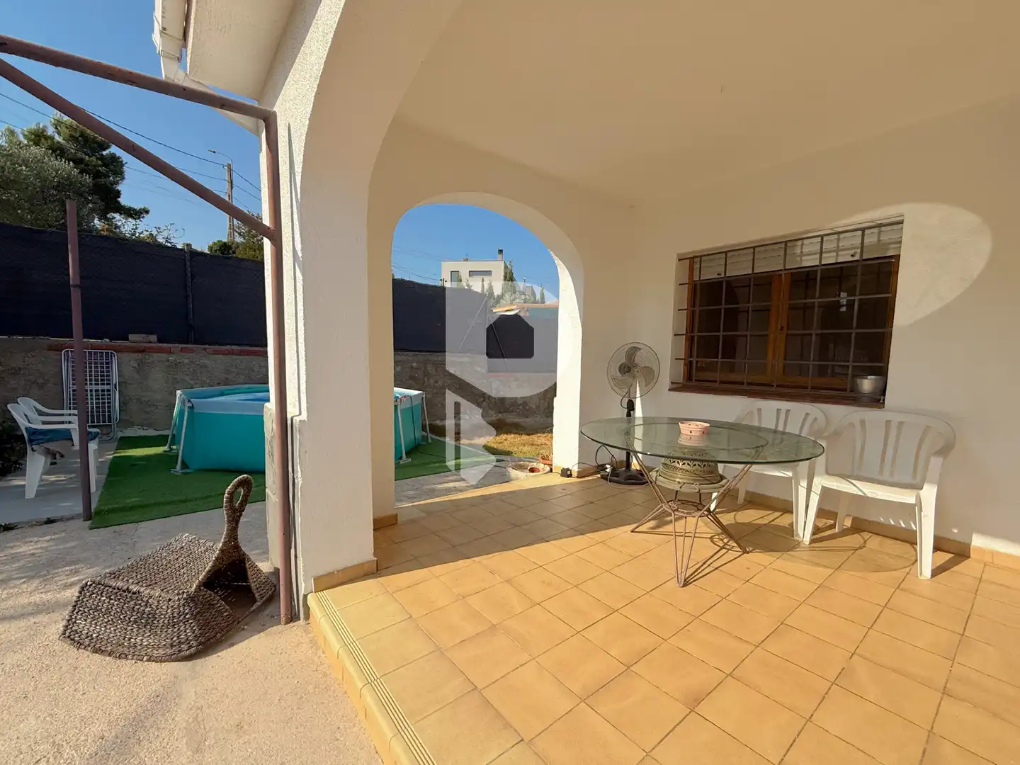 Terrassa de Casa o xalet en venda en Vallirana amb Aire condicionat, Calefacció i Jardí privat