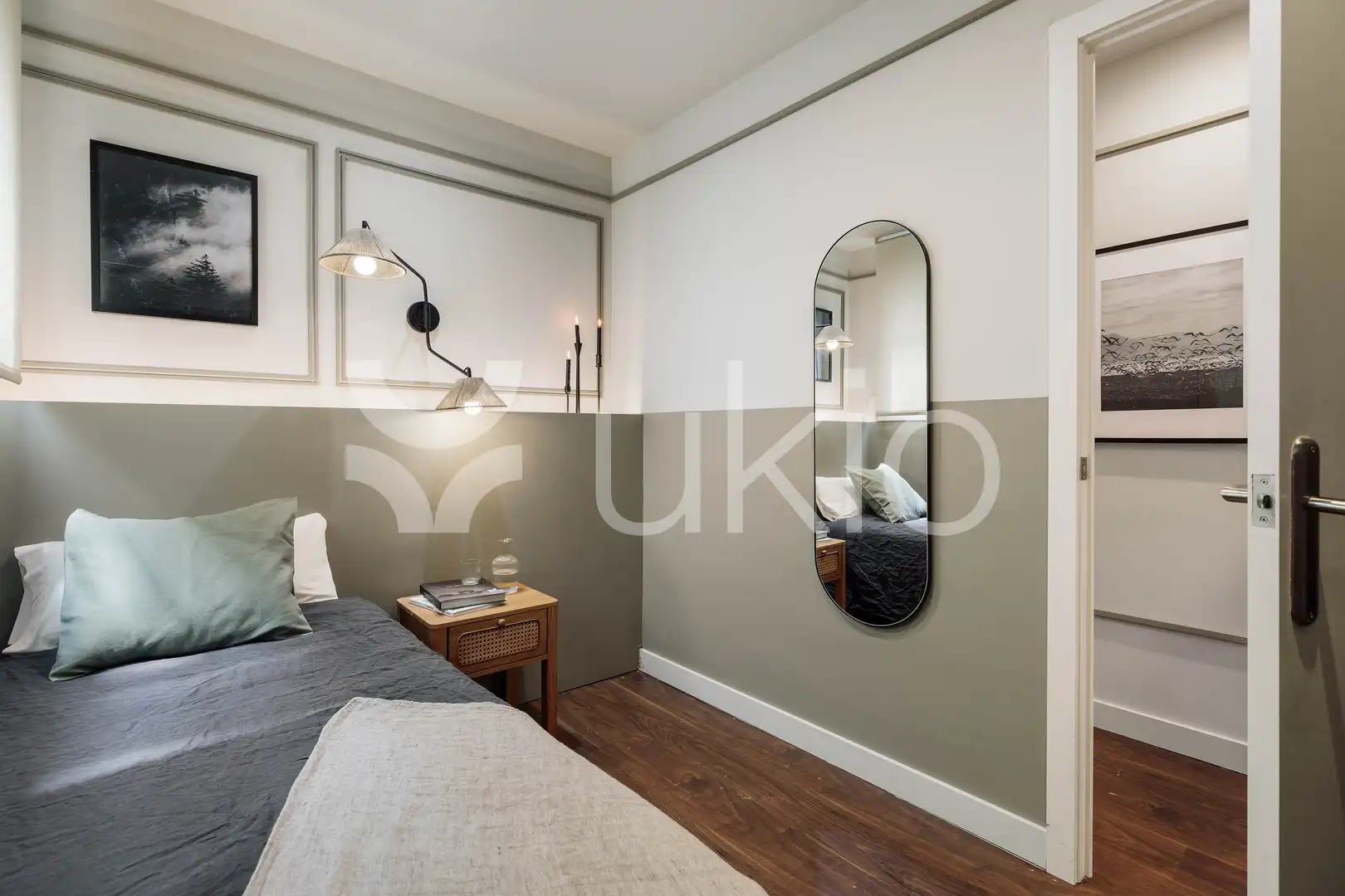 Habitación de Apartamento de alquiler en Barcelona con Aire acondicionado, Calefacción y Terraza