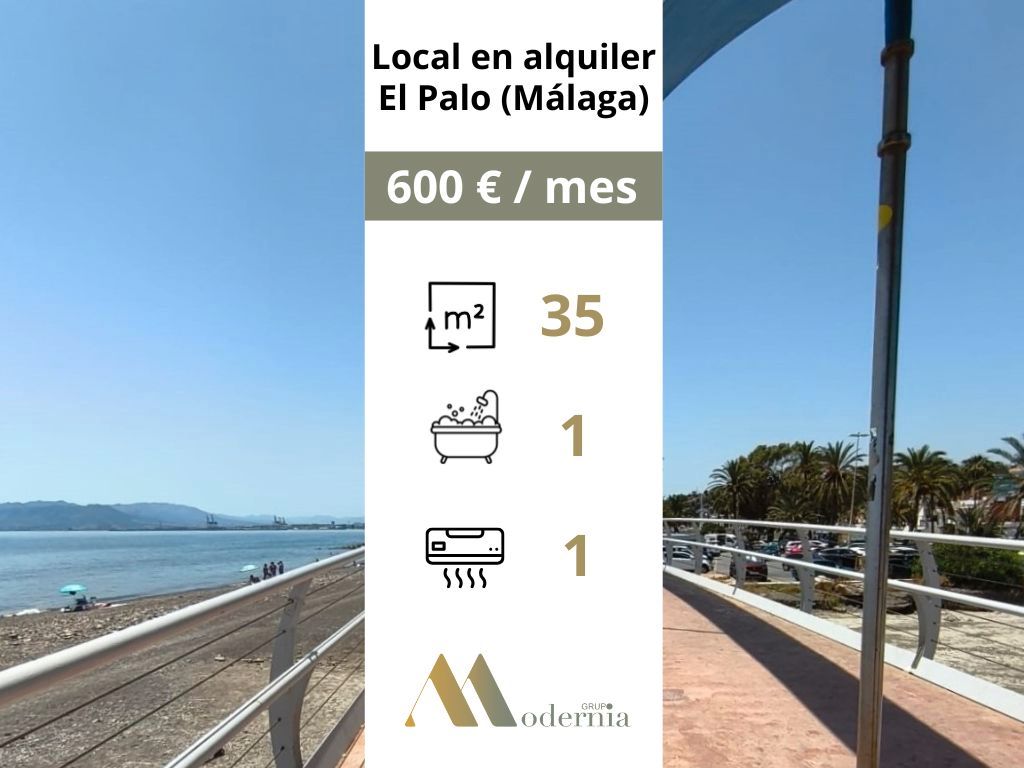 Vista exterior de Local de lloguer en Málaga Capital amb Aire condicionat