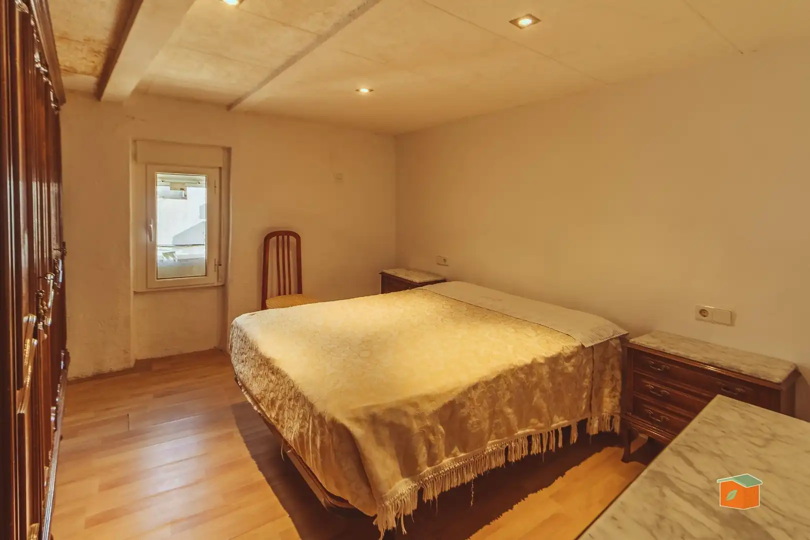 Bedroom of Houses for sale in Santa Bàrbara  with Terrace, Storage room and Furnished