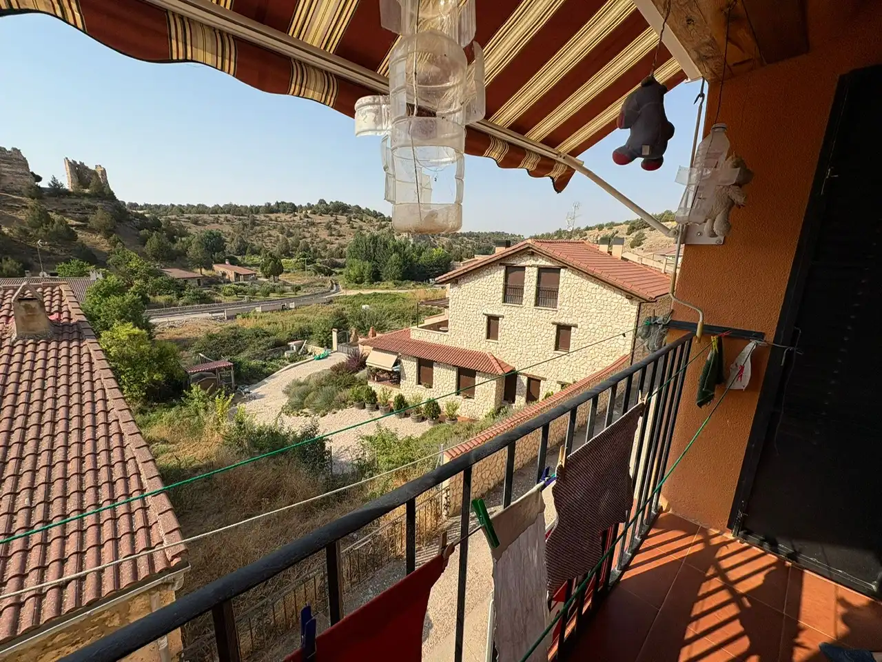 Balcony of Country homes for sale in Castillejo de Robledo  with Heating, Parquet flooring and Terrace