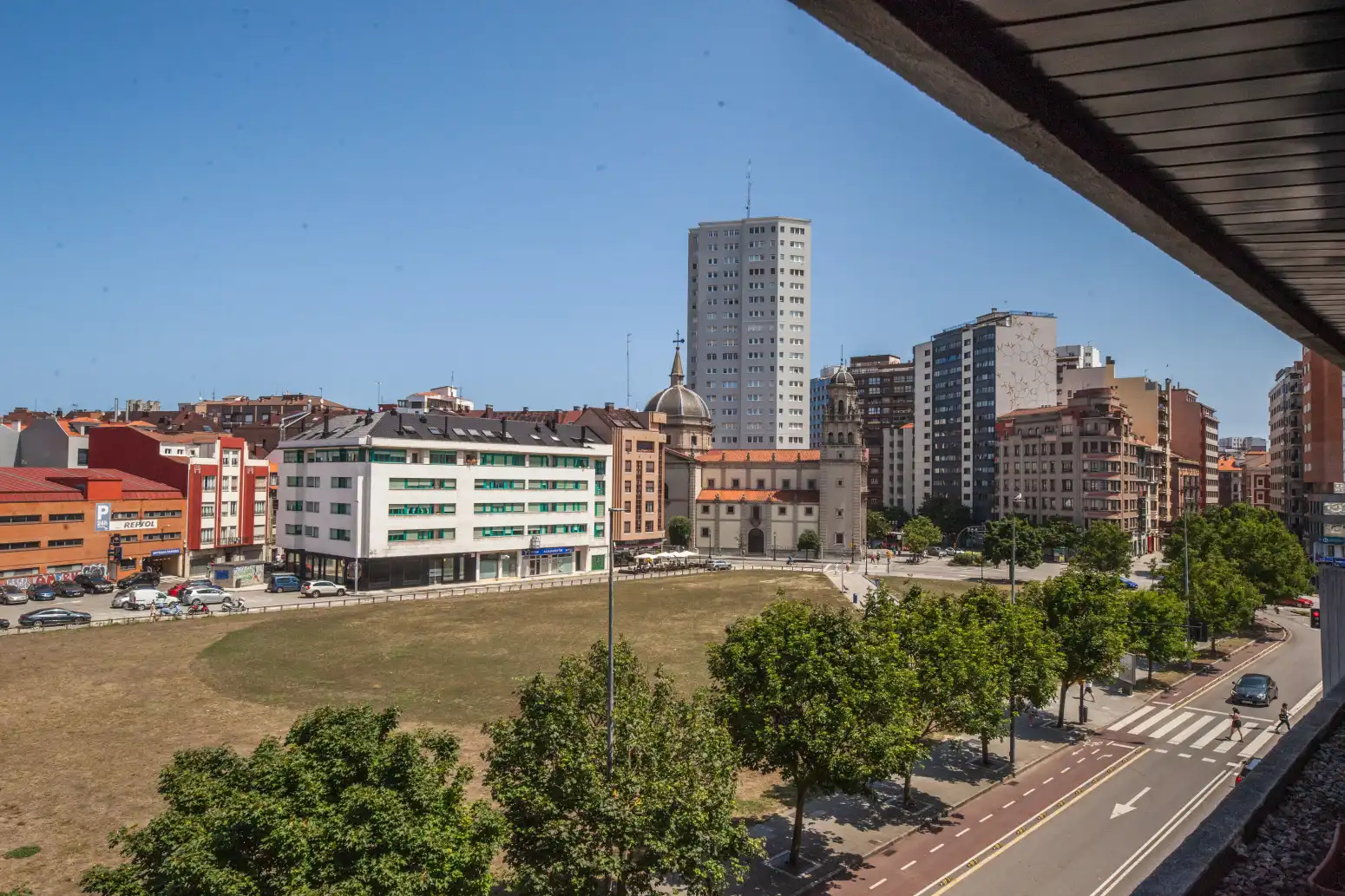 Exterior view of Flat for sale in Gijón   with Heating, Parquet flooring and Terrace