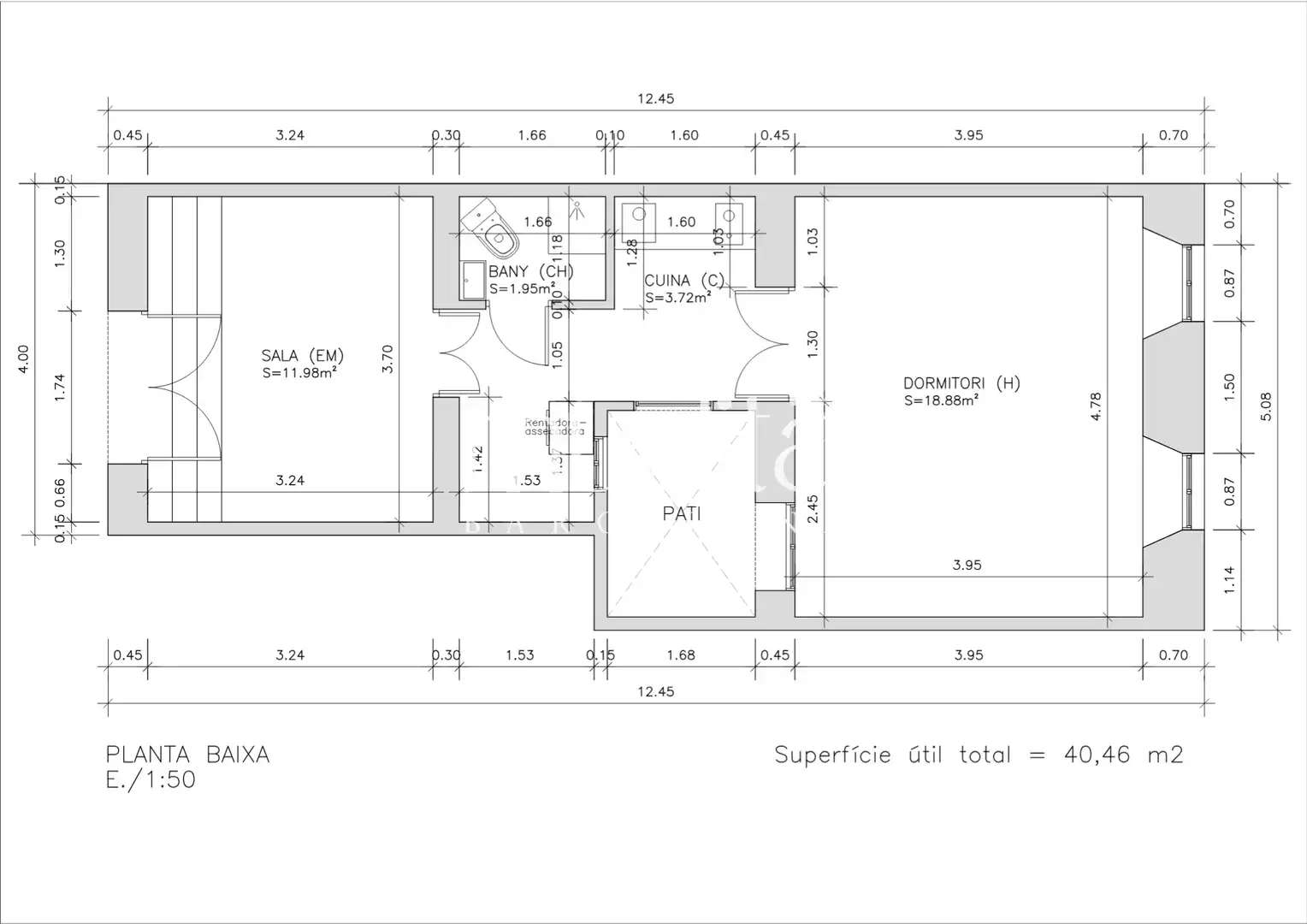 Apartments for sale in Barcelona  with Heating and Alarm