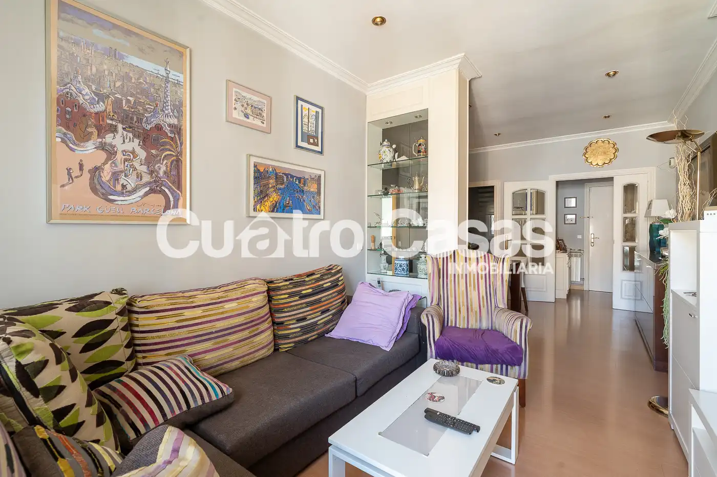 Sala de estar de Piso en venta en Barcelona con Aire acondicionado, Calefacción y Parquet