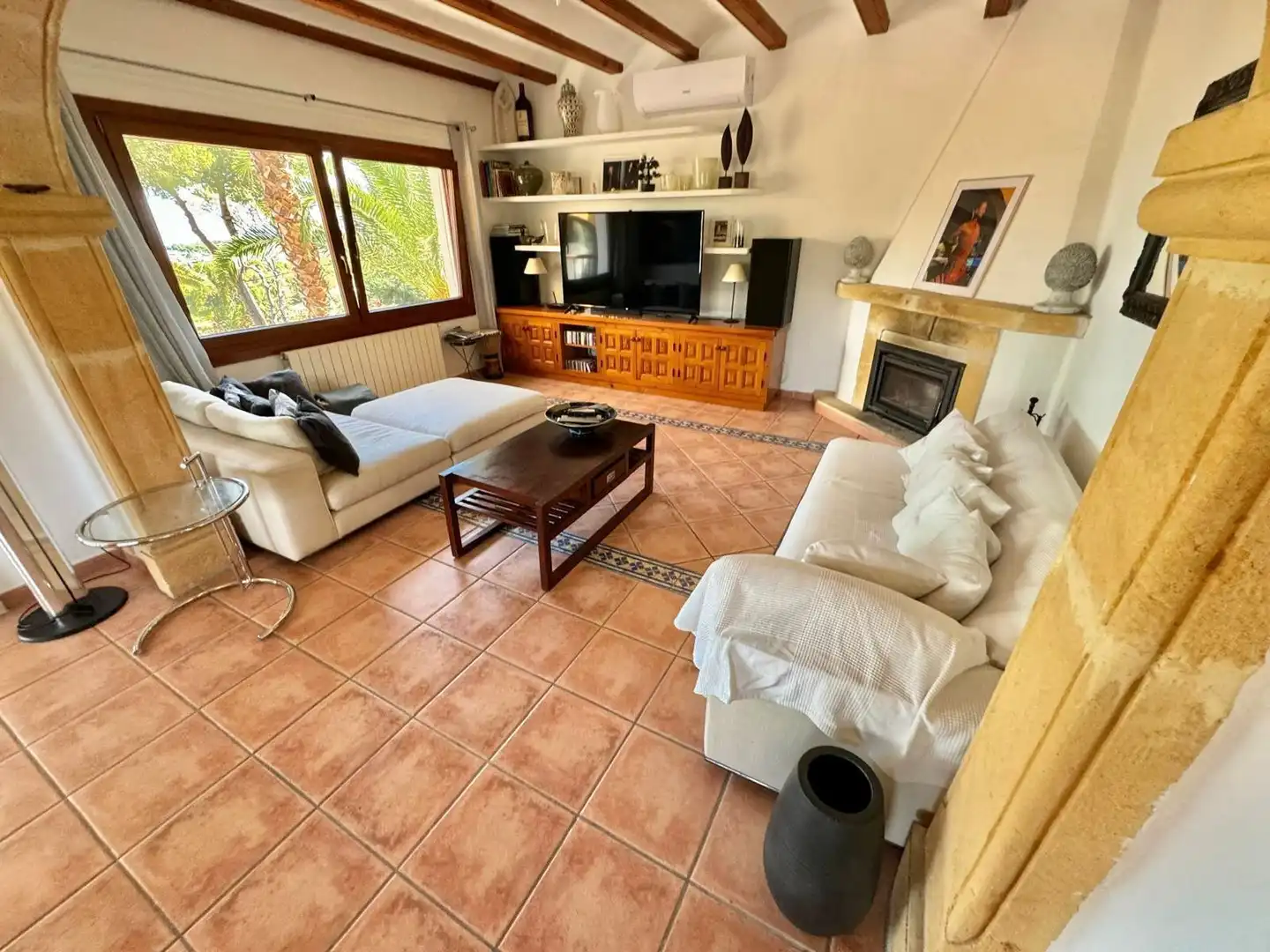 Living room of Houses for sale in Jávea / Xàbia  with Air Conditioner, Heating and Private garden