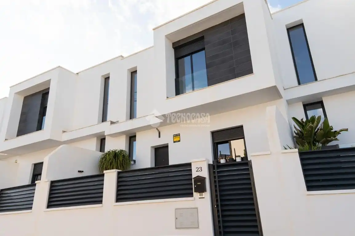 Exterior view of Detached homes for sale in Huércal de Almería  with Air Conditioner, Heating and Terrace