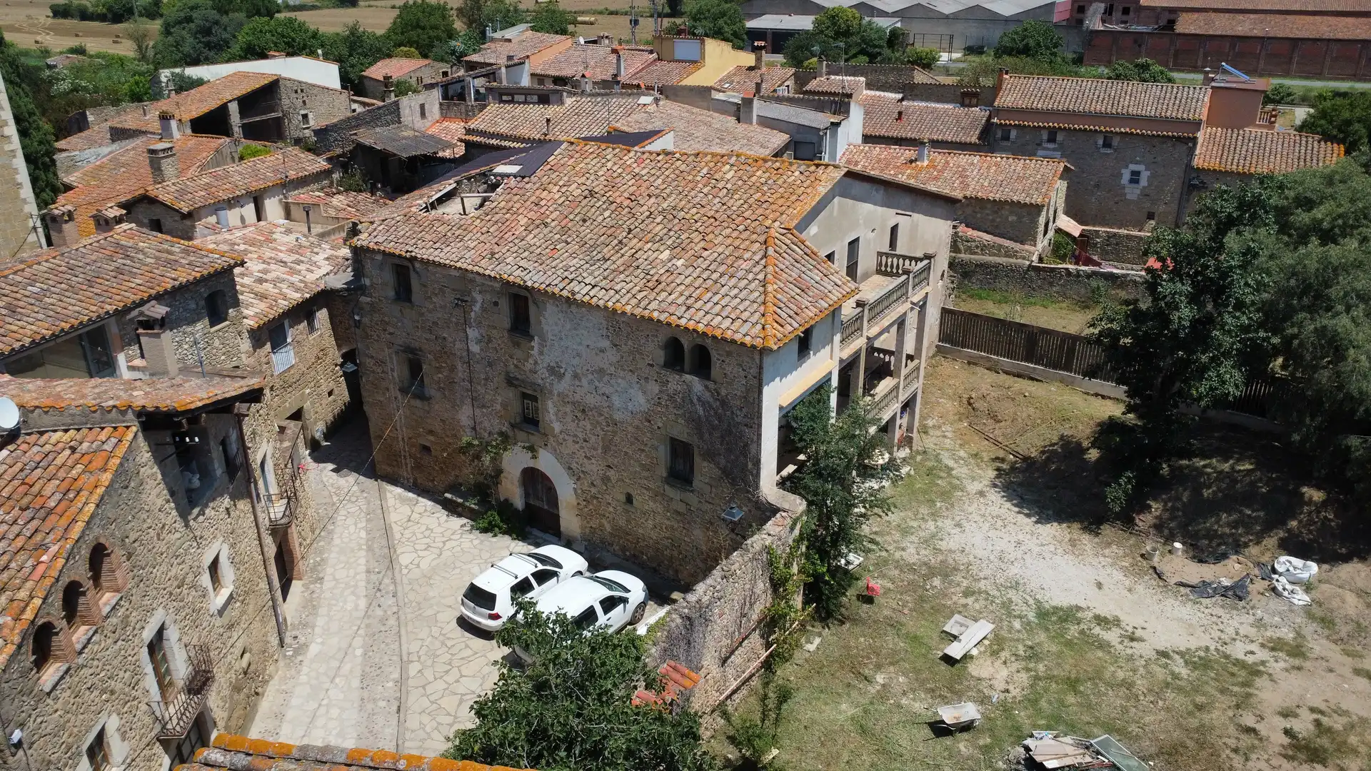 Exterior view of Country homes for sale in Flaçà  with Private garden, Terrace and Alarm