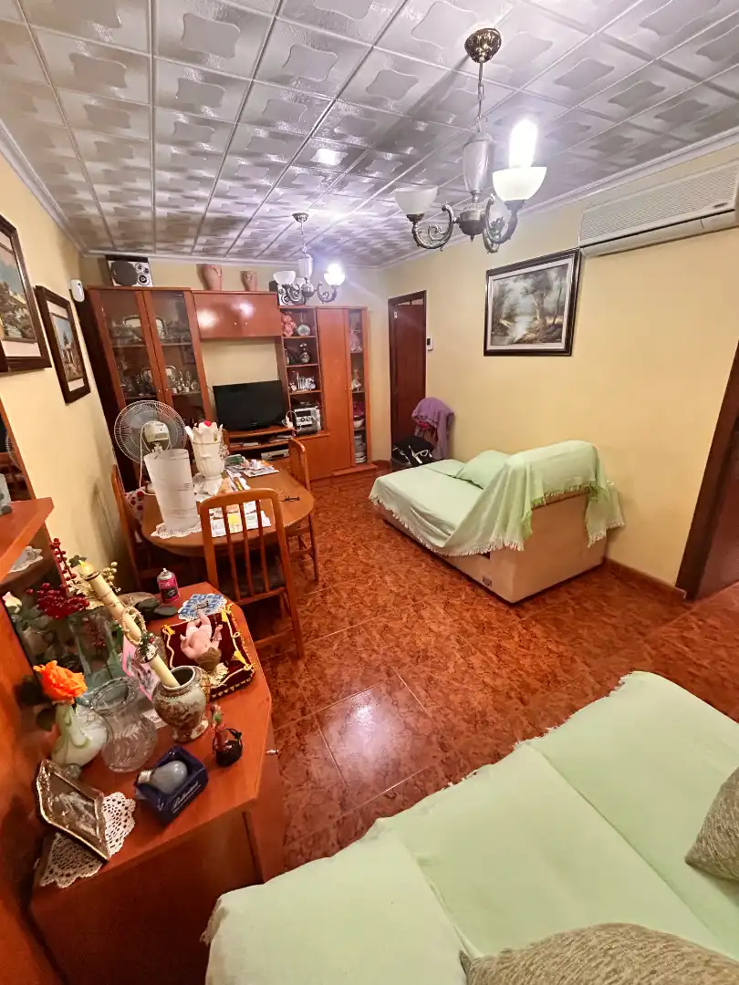 Sala de estar de Piso en venta en Alicante / Alacant con Aire acondicionado, Amueblado y Balcón