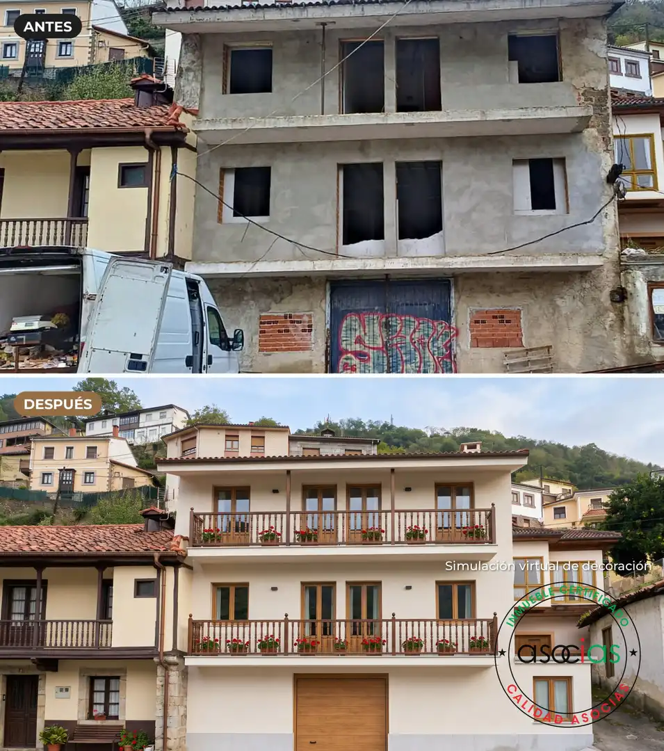 Vista exterior de Casa o chalet en venta en Aller, Asturias