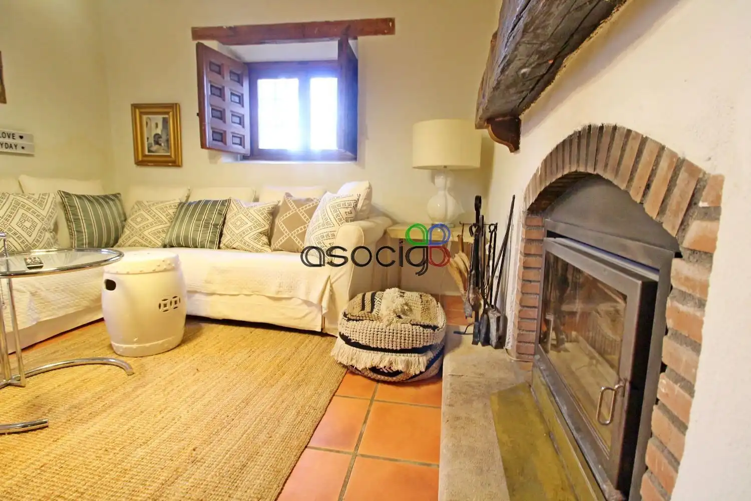 Sala de estar de Casa o chalet en venta en Heras de Ayuso con Jardín privado, Terraza y Piscina