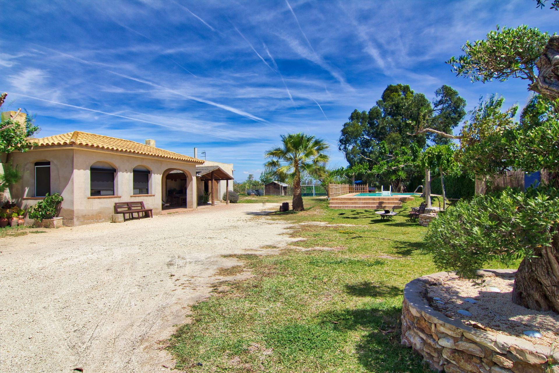 Jardí de Finca rústica en venda en Deltebre amb Aire condicionat, Calefacció i Jardí privat