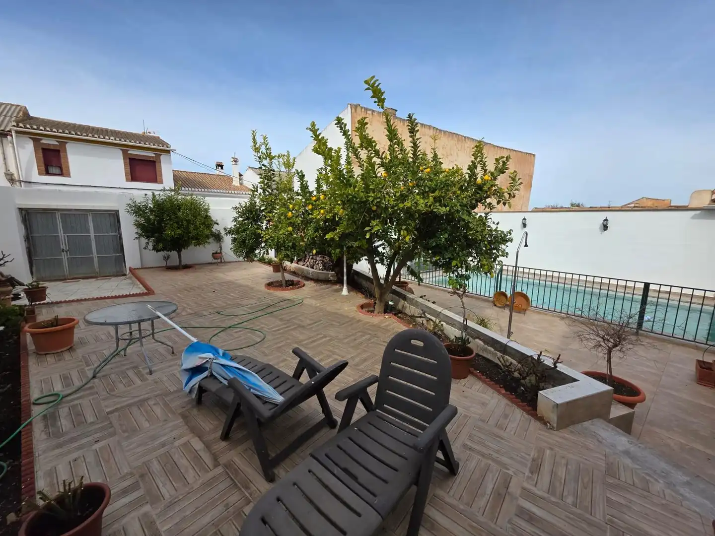 Terrace of Houses for sale in Ventas de Huelma  with Air Conditioner, Heating and Private garden