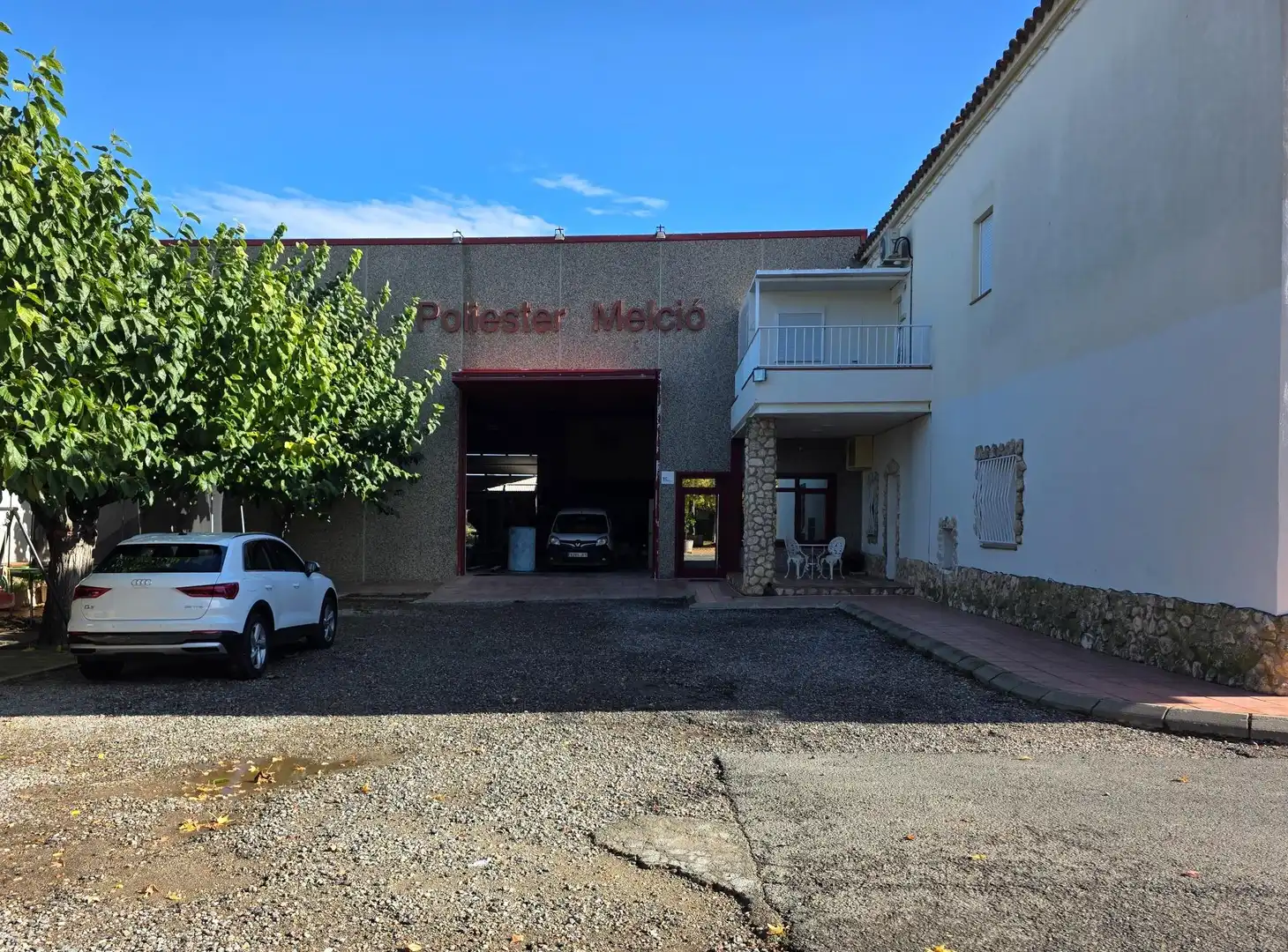 Vista exterior de Casa o xalet en venda en Almacelles amb Calefacció, Jardí privat i Terrassa