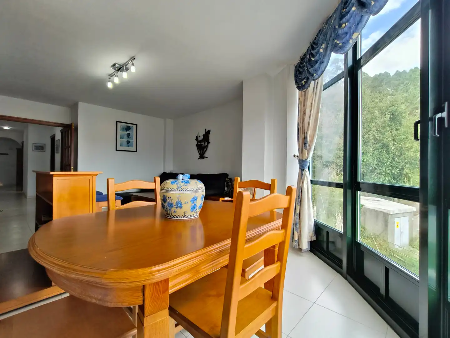 Dining room of Flat for rent in Poio  with Heating, Furnished and Balcony