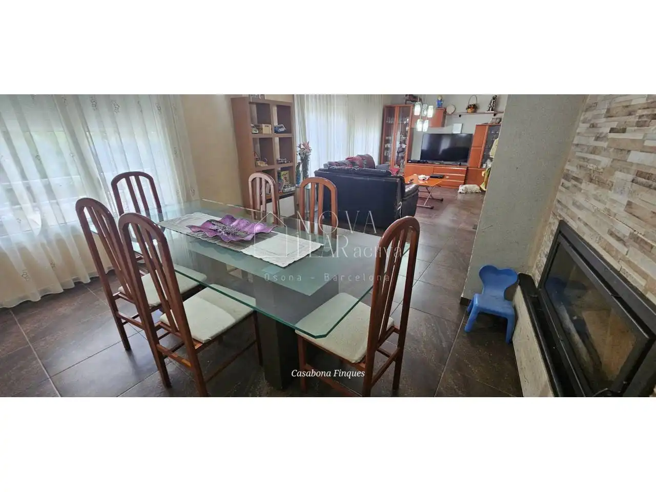 Dining room of Houses for sale in Vic  with Air Conditioner, Heating and Terrace