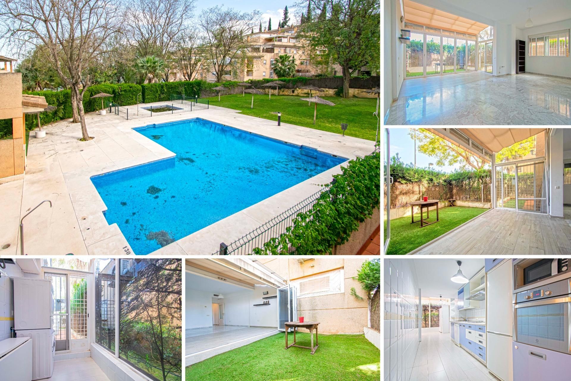 Jardí de Planta baixa en venda en Tomares amb Aire condicionat, Jardí privat i Parquet