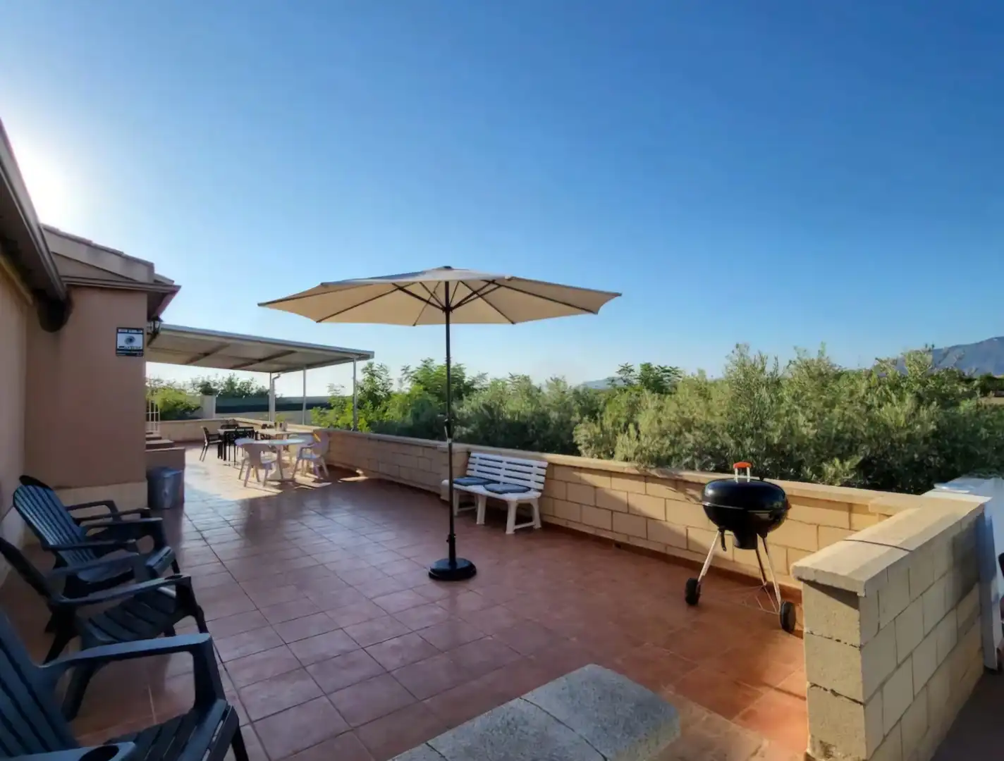 Terrassa de Finca rústica en venda en Cartagena amb Jardí privat, Piscina i Moblat