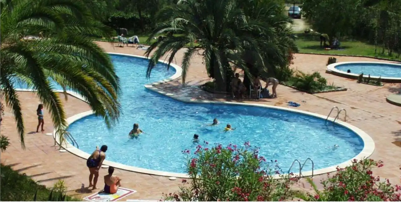 Swimming pool of Buildings for sale in Canyelles