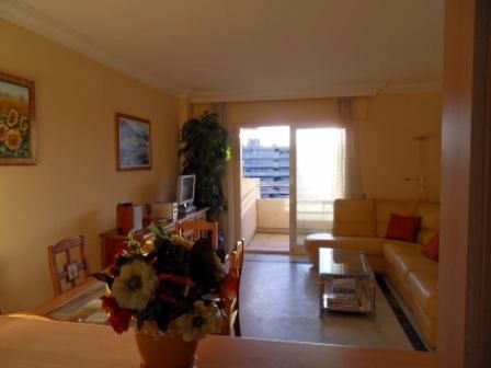 Living room of Flat for sale in Marbella  with Air Conditioner, Terrace and Storage room