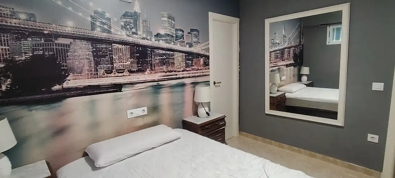 Bedroom of Flat for rent in Linares  with Air Conditioner, Heating and Furnished