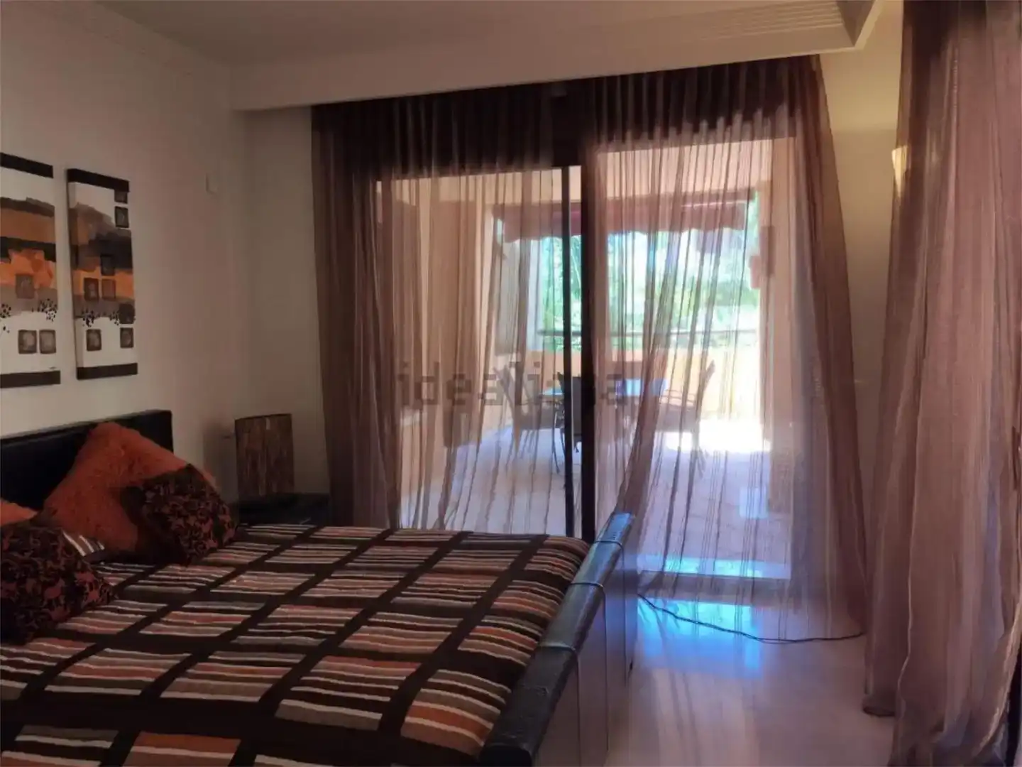 Bedroom of Flat for rent in Marbella  with Air Conditioner, Swimming Pool and Balcony