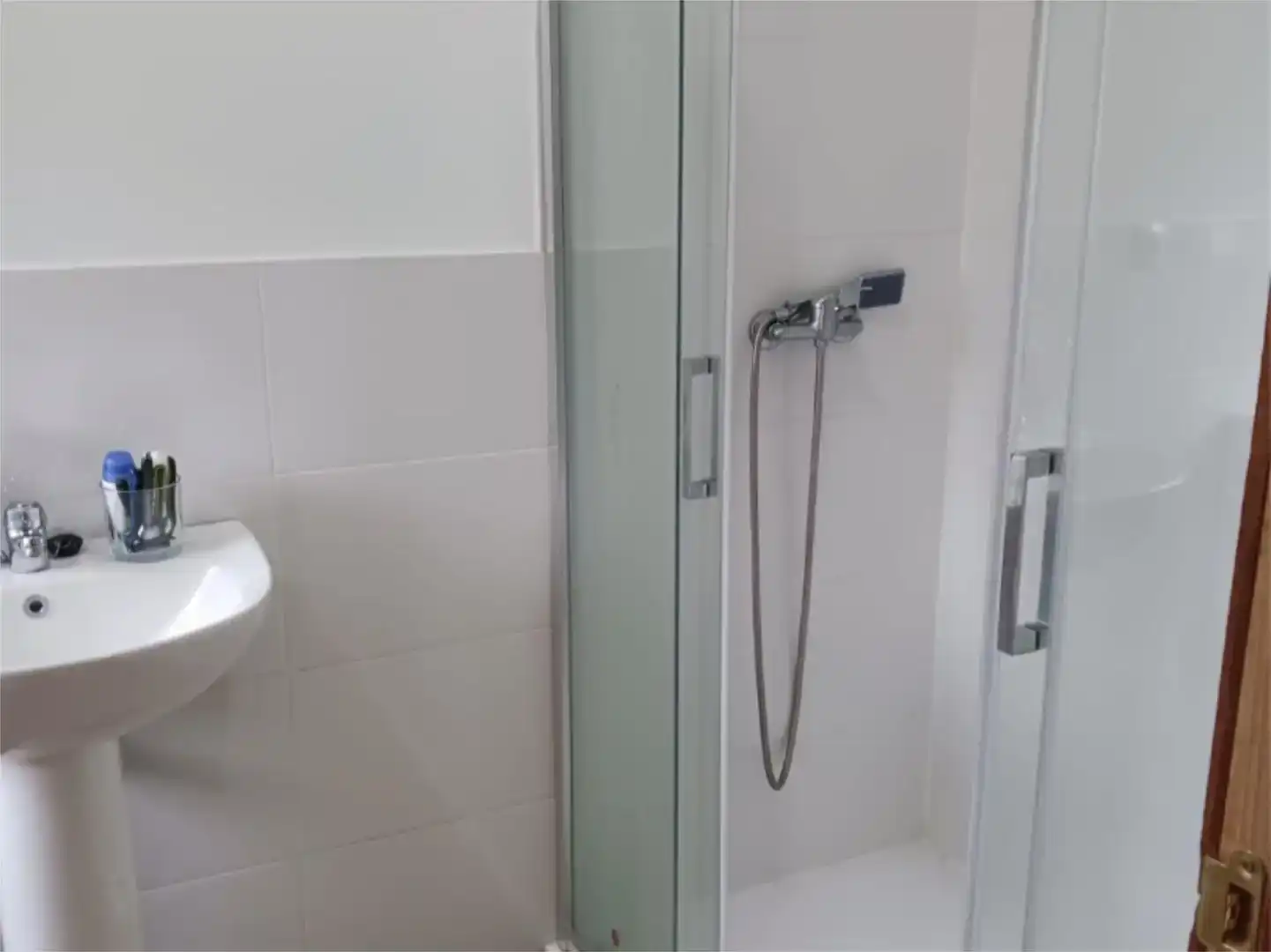 Badezimmer von Country house zur Miete in Vilalba mit Klimaanlage, Privatgarten und Möbliert