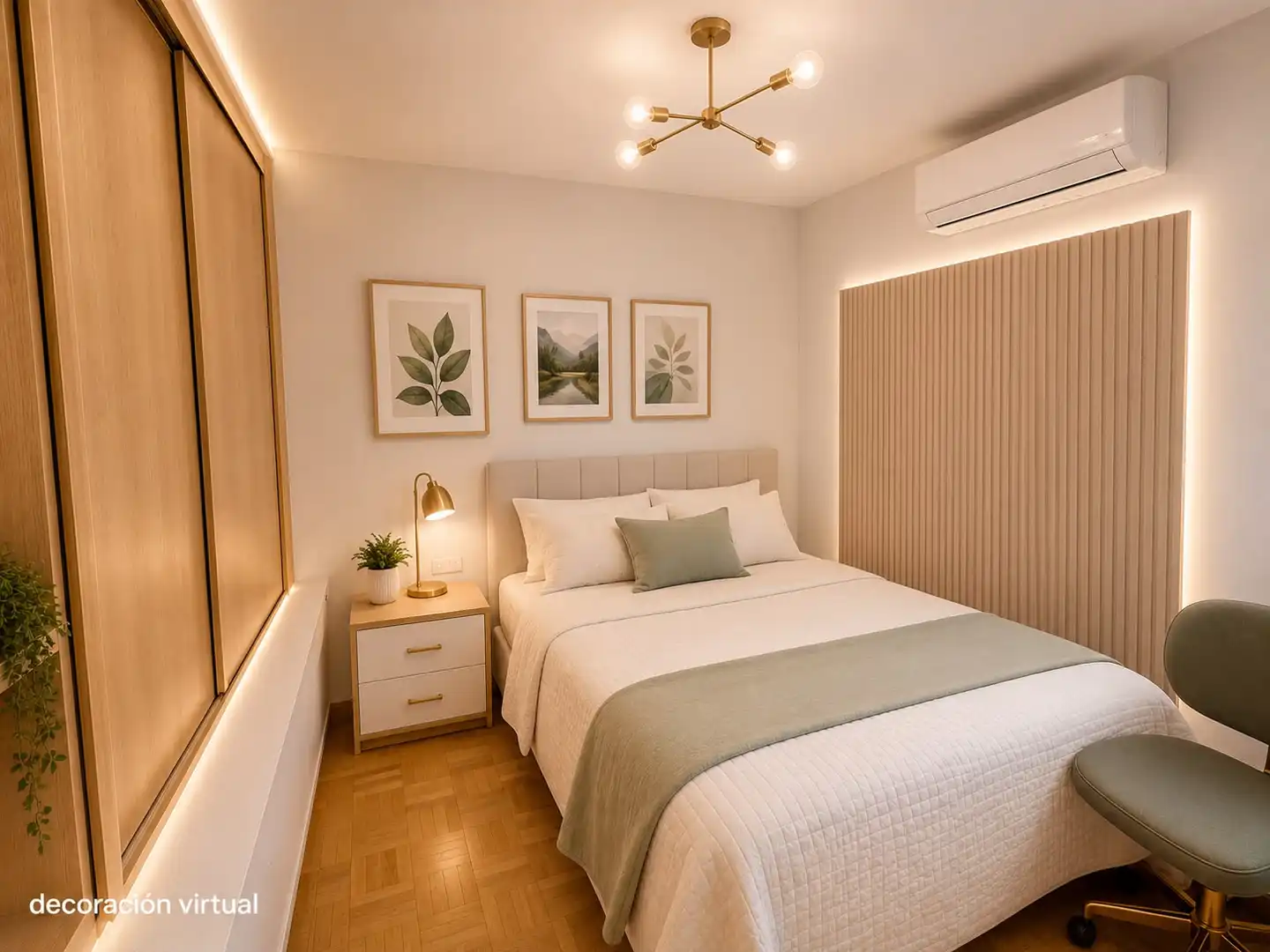Bedroom of Flat for sale in Madrid  with Air Conditioner, Heating and Parquet flooring