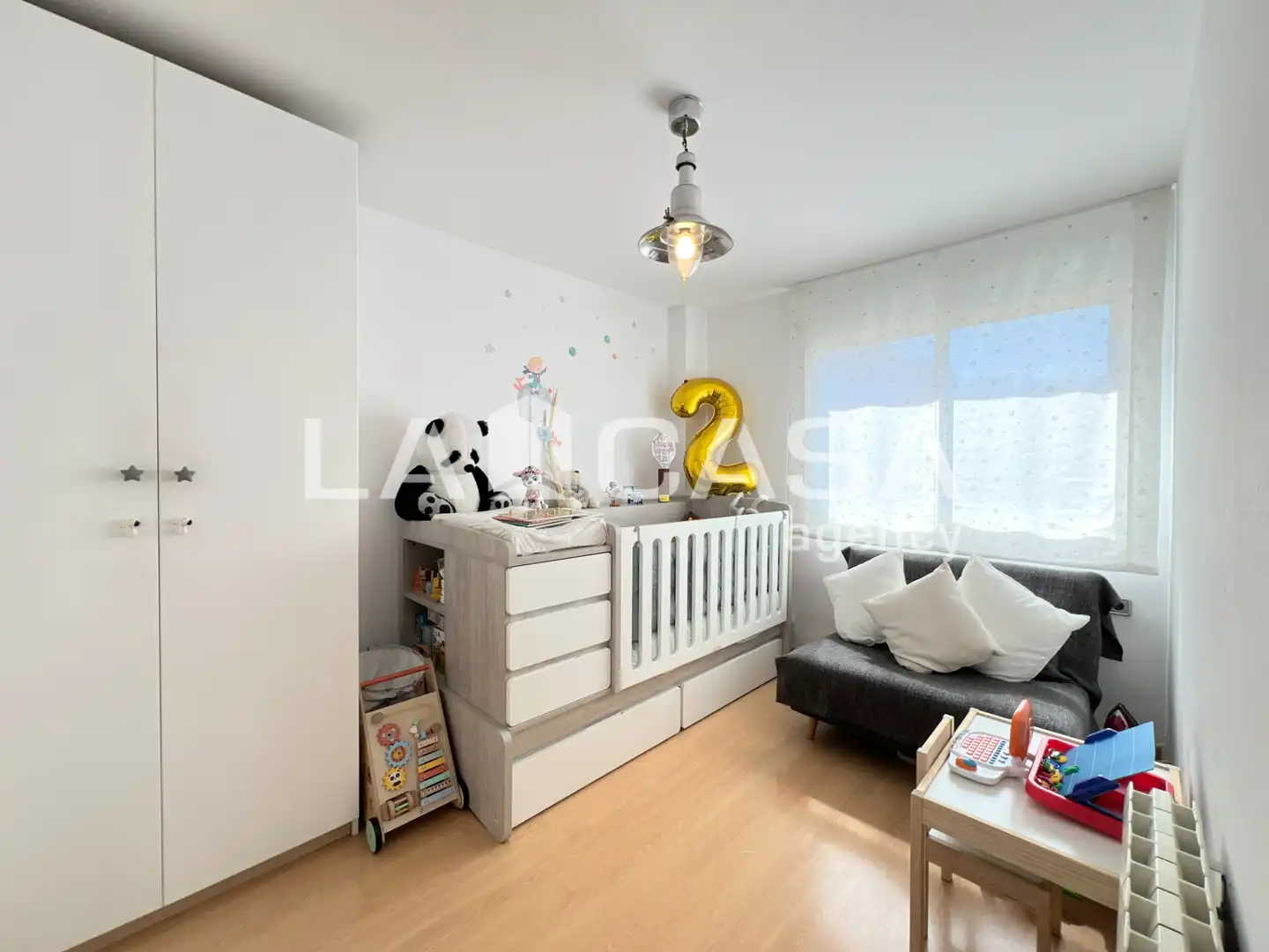Schlafzimmer von Wohnung zum Verkauf in Badalona mit Terrasse, Möbliert und Balkon