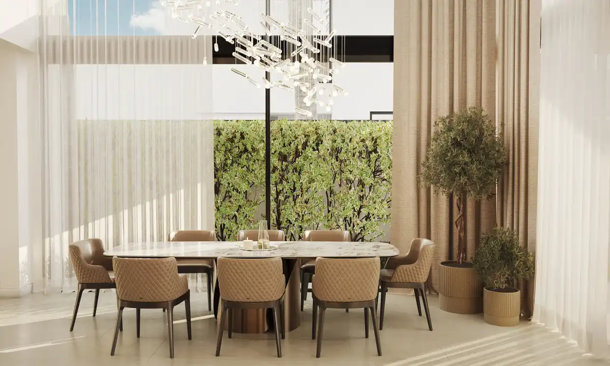 Comedor de Casa o chalet en venta en Marbella con Aire acondicionado, Jardín privado y Terraza