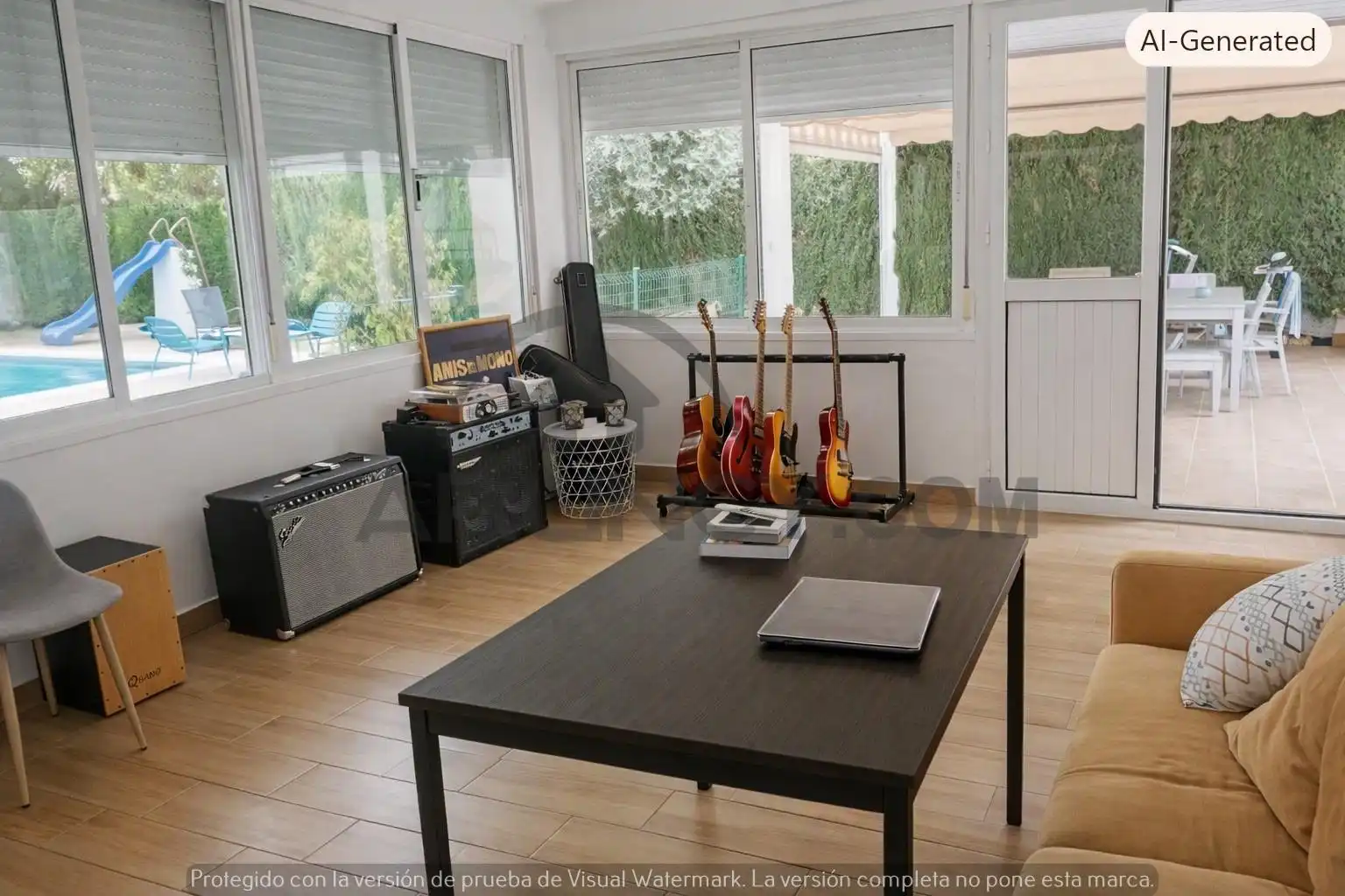 Sala de estar de Casa adosada en venta en Alcalá de Guadaira con Aire acondicionado, Calefacción y Jardín privado
