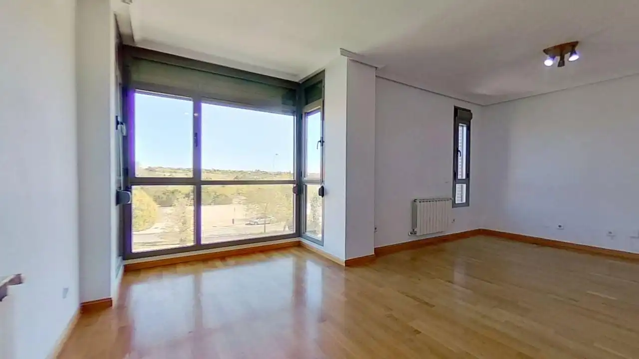 Living room of Flat for rent in Madrid  with Air Conditioner, Heating and Private garden