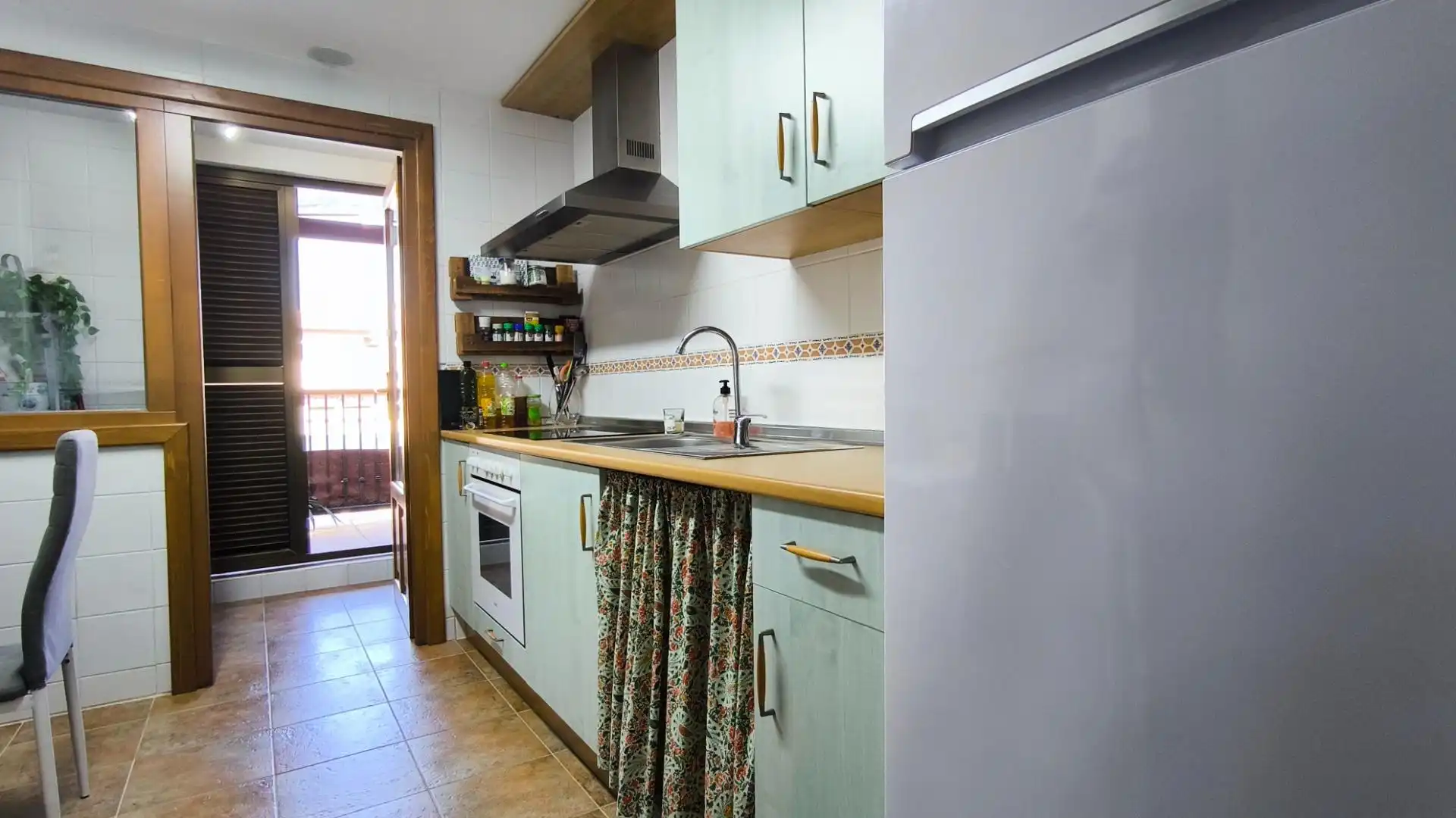 Cocina de Apartamento en venta en Ayamonte con Terraza, Amueblado y Piscina comunitaria