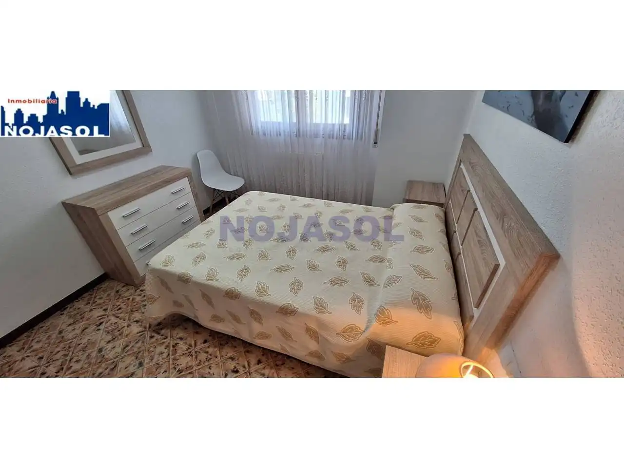 Schlafzimmer von Wohnung zur Miete in Noja mit Heizung, Terrasse und Möbliert