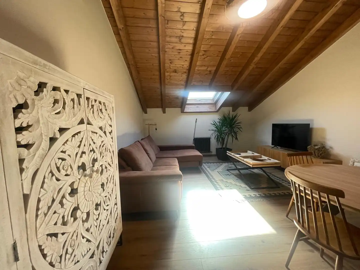 Sala de estar de Finca rústica en venta en Lekeitio con Aire acondicionado, Jardín privado y Parquet