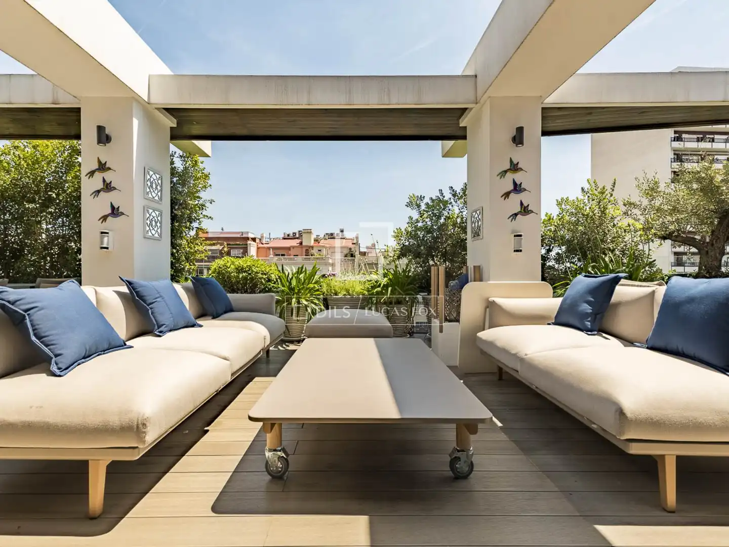 Terrasse von Dachboden zum Verkauf in Martorell mit Klimaanlage, Terrasse und Schwimmbad