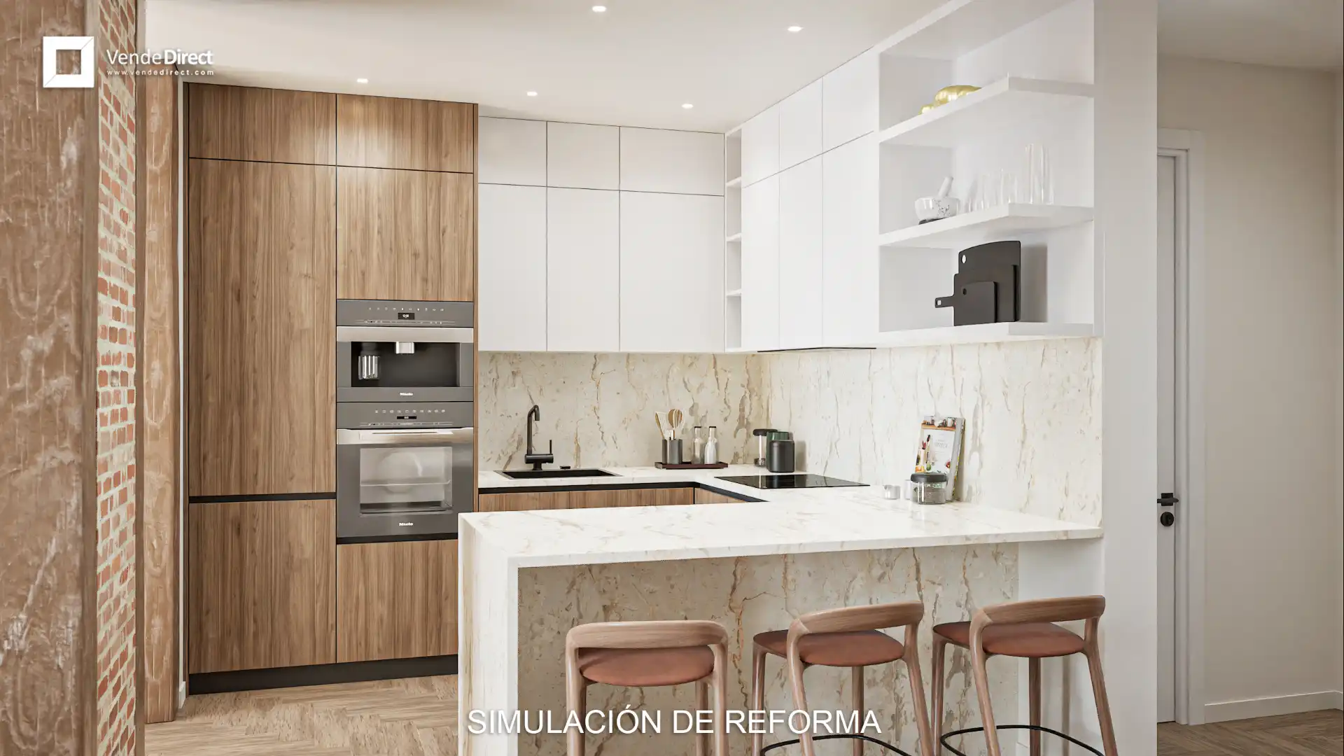 Cocina de Piso en venta en Madrid con Trastero, Amueblado y Balcón