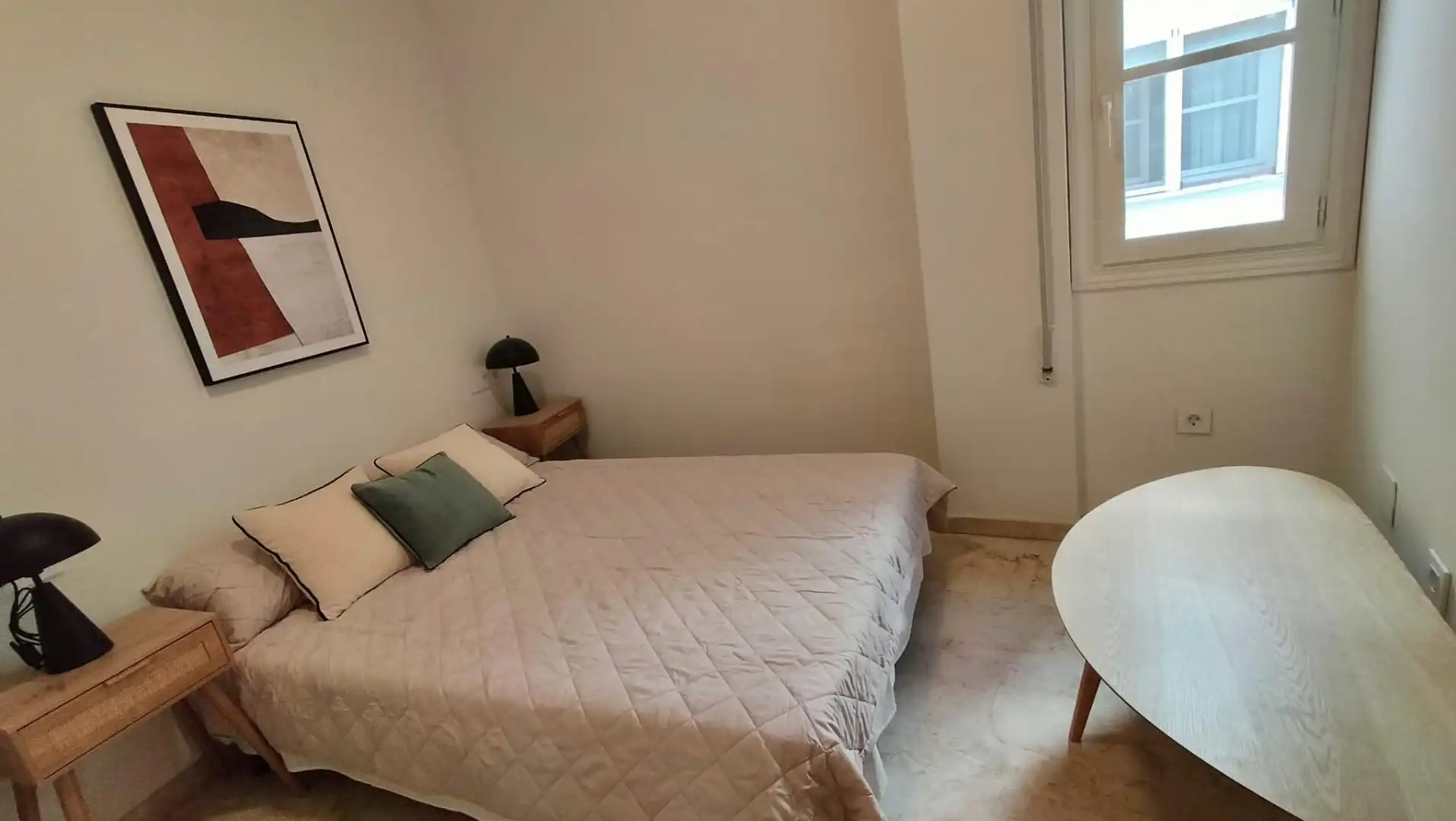 Bedroom of Flat for sale in Málaga  with Terrace and Balcony