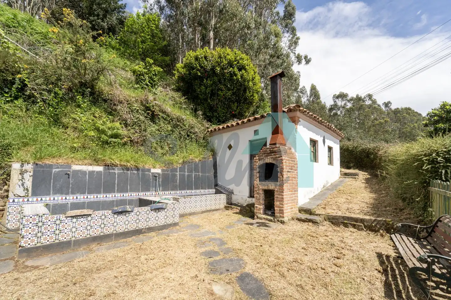 Garten von Einfamilien-Reihenhaus zum Verkauf in Carreño mit Heizung, Privatgarten und Parkett