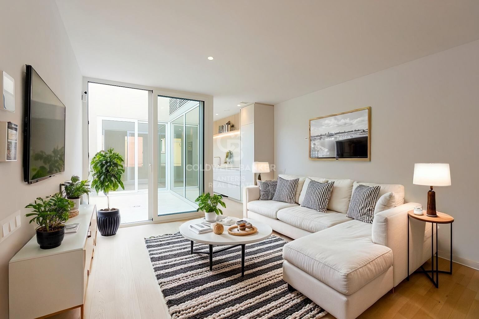 Sala d'estar de Àtic en venda en  Barcelona Capital amb Aire condicionat, Calefacció i Jardí privat