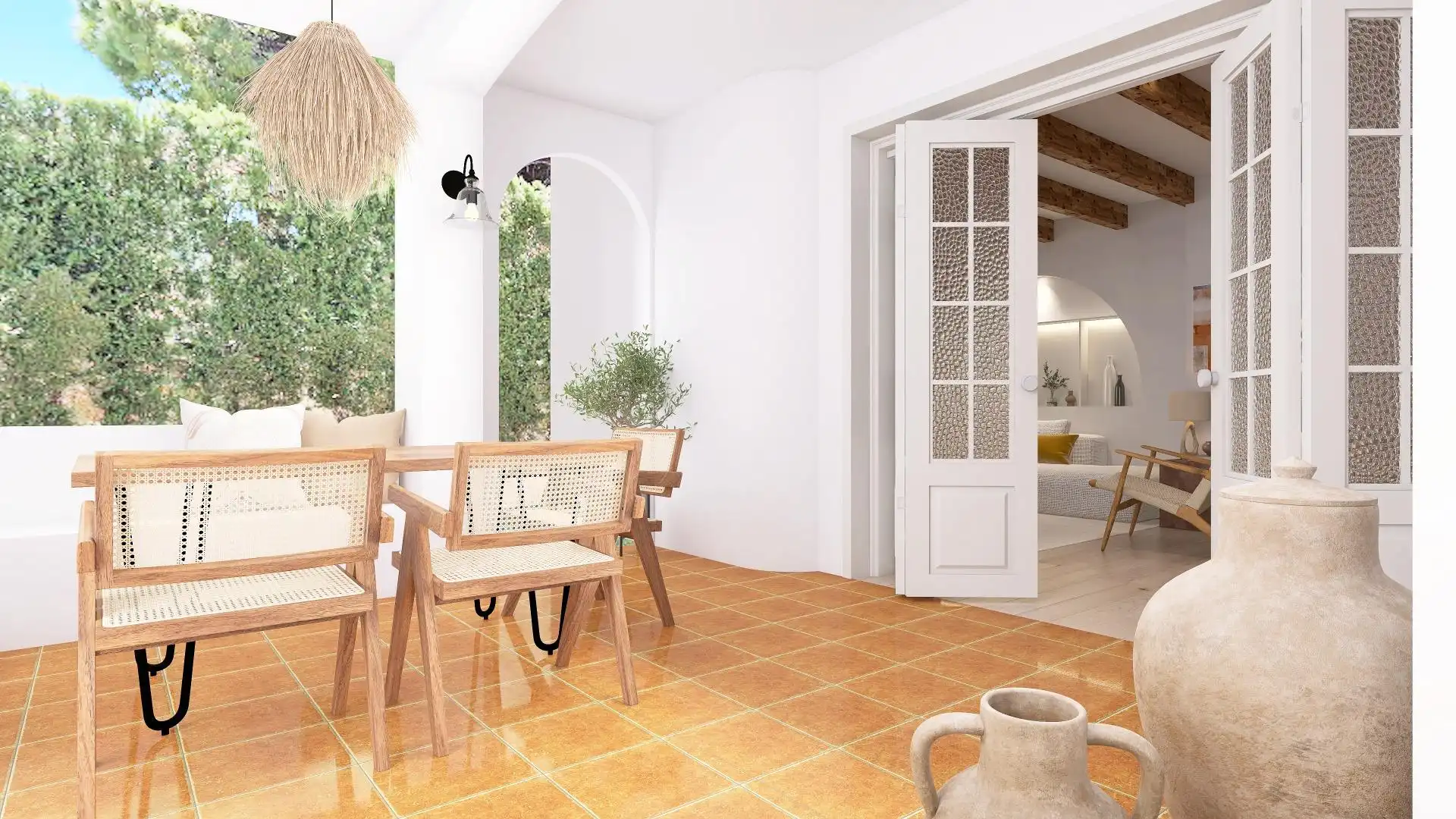 Dining room of Houses for sale in Benalmádena  with Air Conditioner, Heating and Private garden