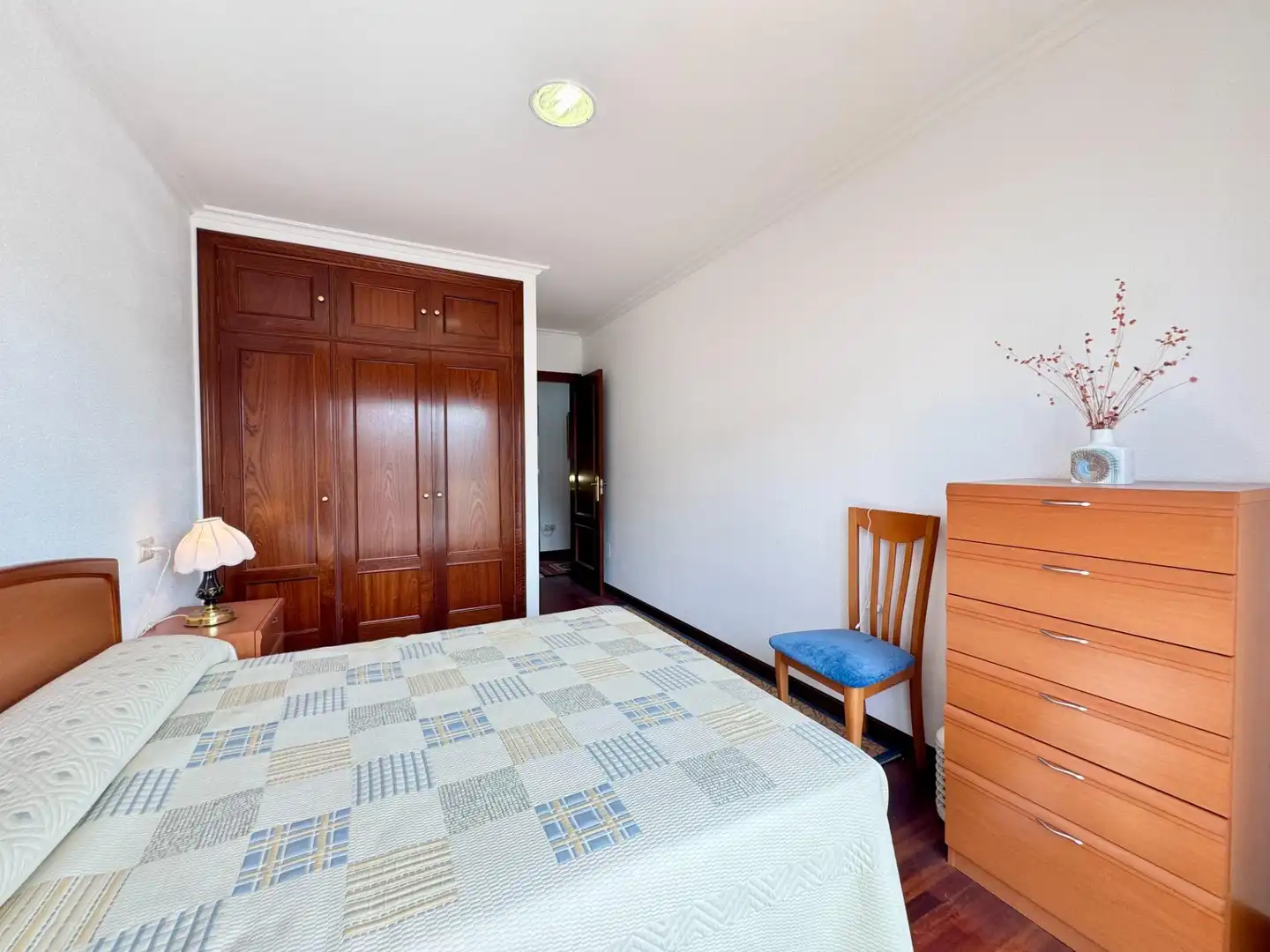 Bedroom of Flat for sale in Baiona  with Parquet flooring, Terrace and Storage room