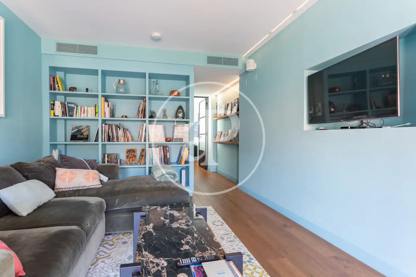 Sala de estar de Piso en venta en Barcelona con Aire acondicionado, Calefacción y Terraza