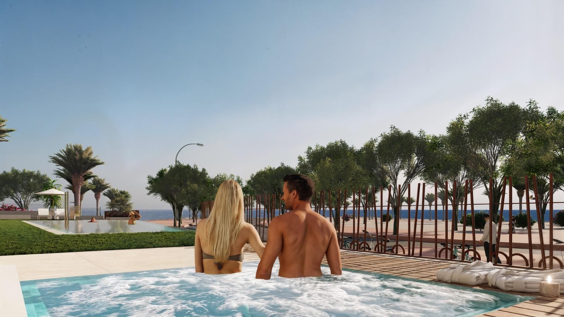 Piscina de Planta baja en venta en Villajoyosa / La Vila Joiosa con Aire acondicionado, Jardín privado y Terraza